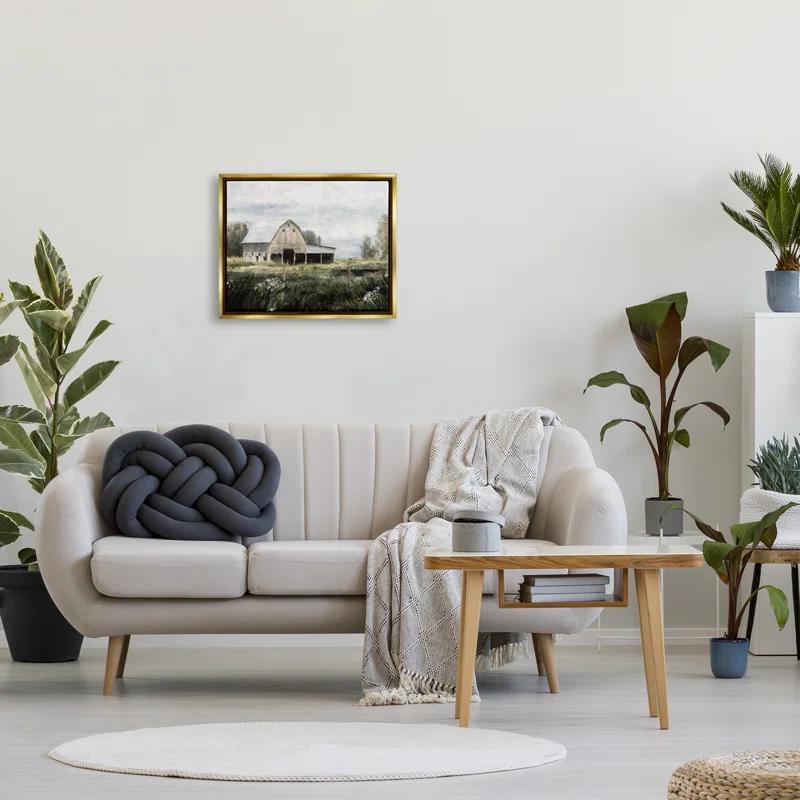 Stupell Industries Country Farmhouse Barn Meadow by Nina Blue Painting | Wayfair