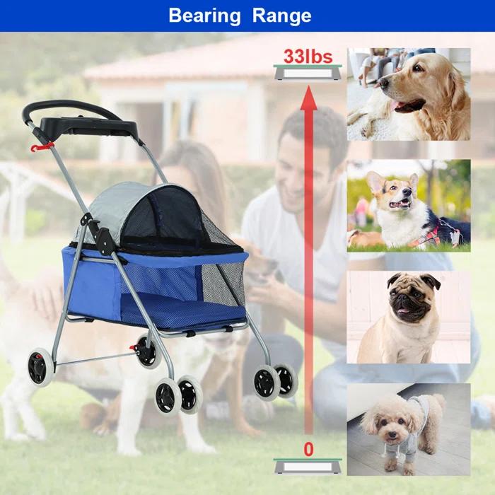 BestPet Foldable Pet Jogger Stroller