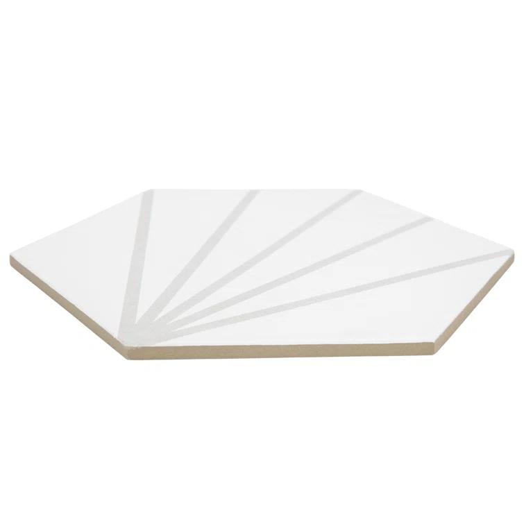 Industry Tile Sun Stripe Hexagon Dark Gray