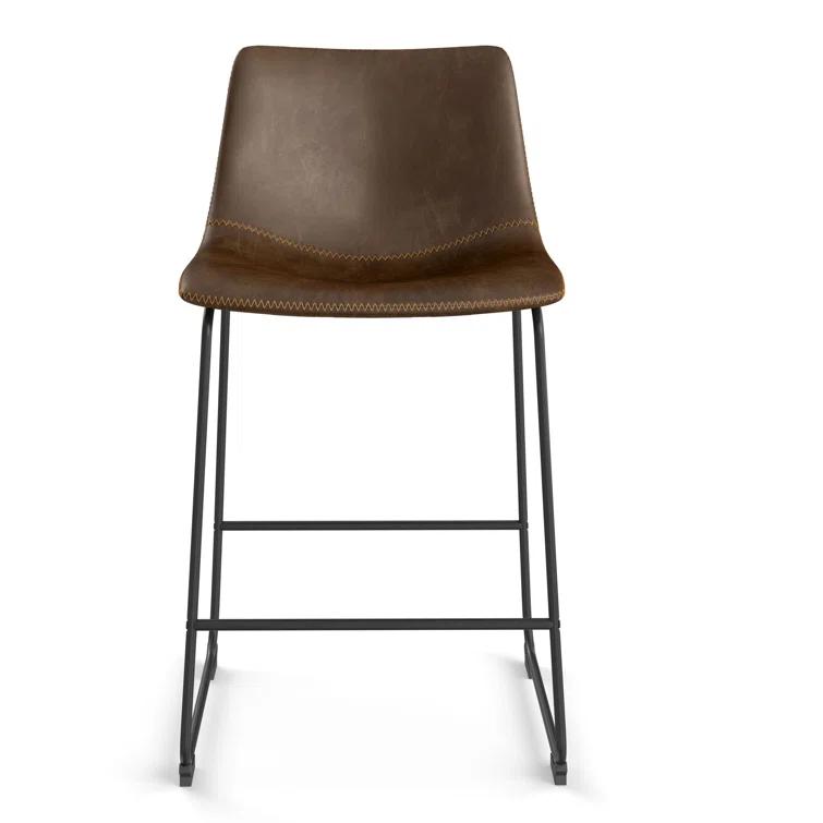 Nia Vegan Leather Bar & Counter Stool (Set of 2)