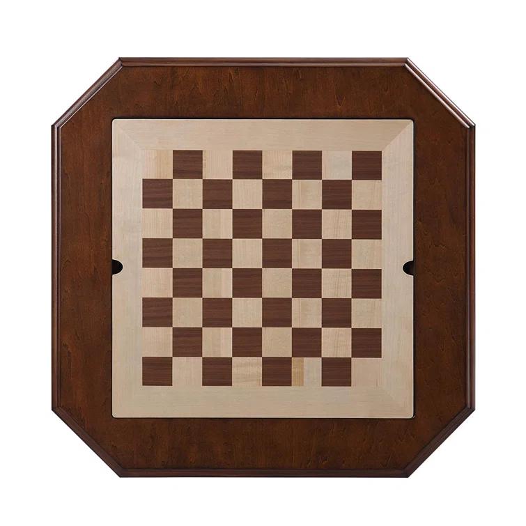Benzara Benzara 28'' L Solid + Manufactured Wood Checkers Game Set