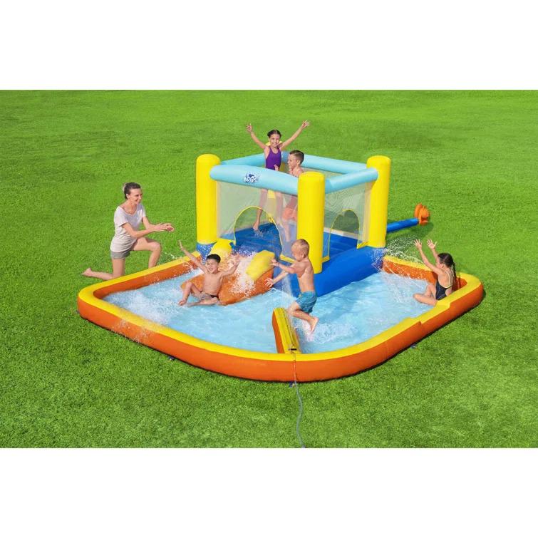 Bestway Bestway H2OGO Beach Bounce Kids Inflatable Outdoor Water Park with Air Blower