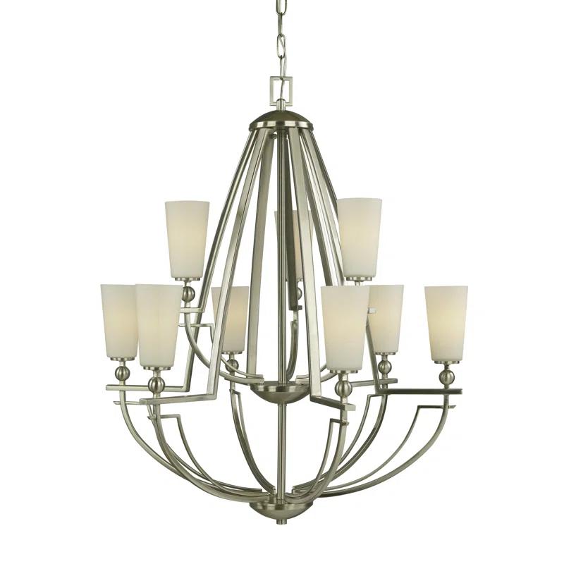 Woodbridge Lighting Aurora 9 - Light Tiered Chandelier