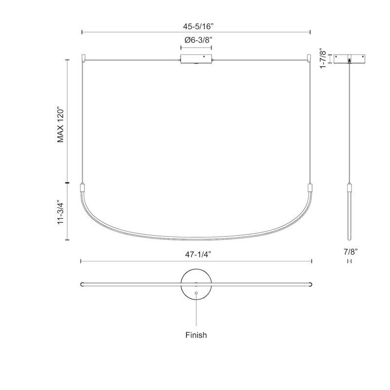 Kuzco Lighting Talis 1 - Light LED Unique / Statement Pendant
