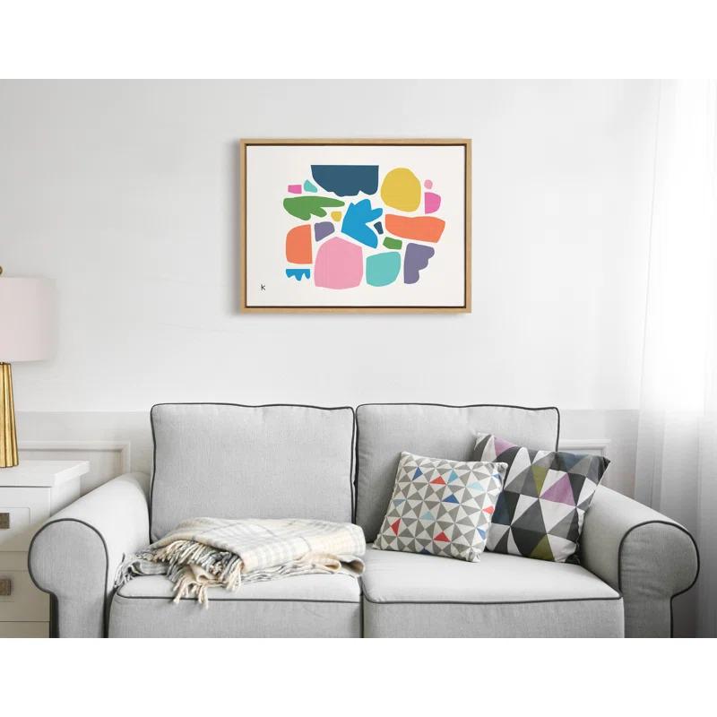 George Oliver Summer Love Songs by Kelly Knaga - Floater Frame Painting on Canvas | Wayfair