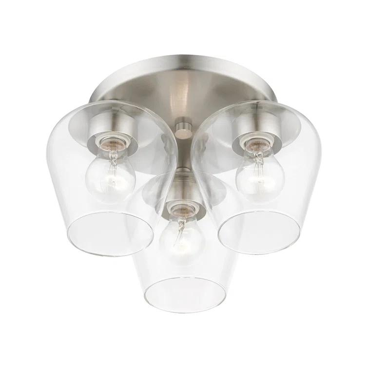Willa Arlo™ Interiors Chrisha Orizaba 3-Light 13" Flush Mount