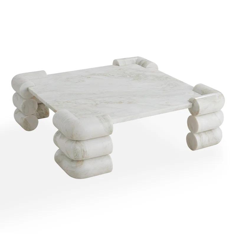 Jonathan Adler Circuit Marble Top Coffee Table