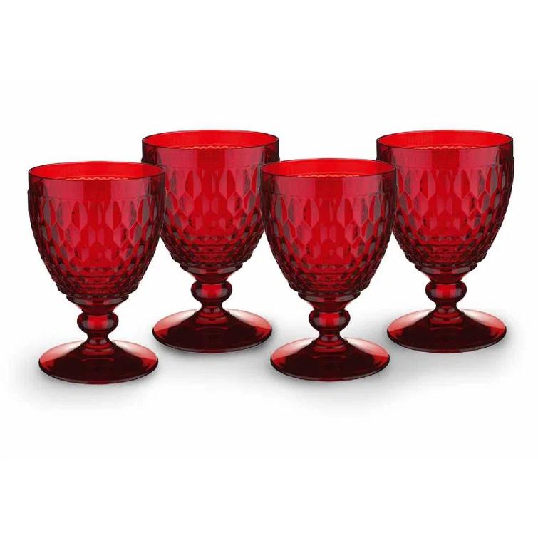 Villeroy & Boch Villeroy & Boch Boston Colored Lead Free Crystal Goblet Set (Set of 4)