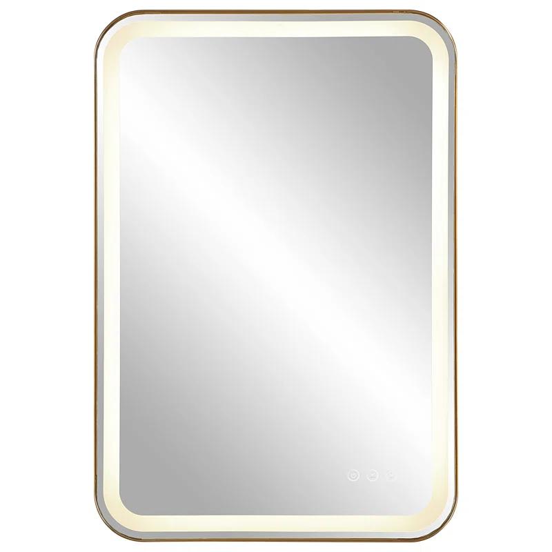 Uttermost Crofton Metal Flat LED Wall Mirror