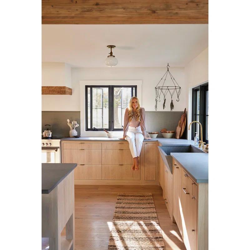 Lauren Liess x Rugs USA Lauren Liess x Rugs USA Natural Sycamore Striped Jute Area Rug