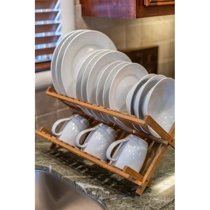 BIA Cordon Bleu Danesco Bamboo Collapsible Dish Rack