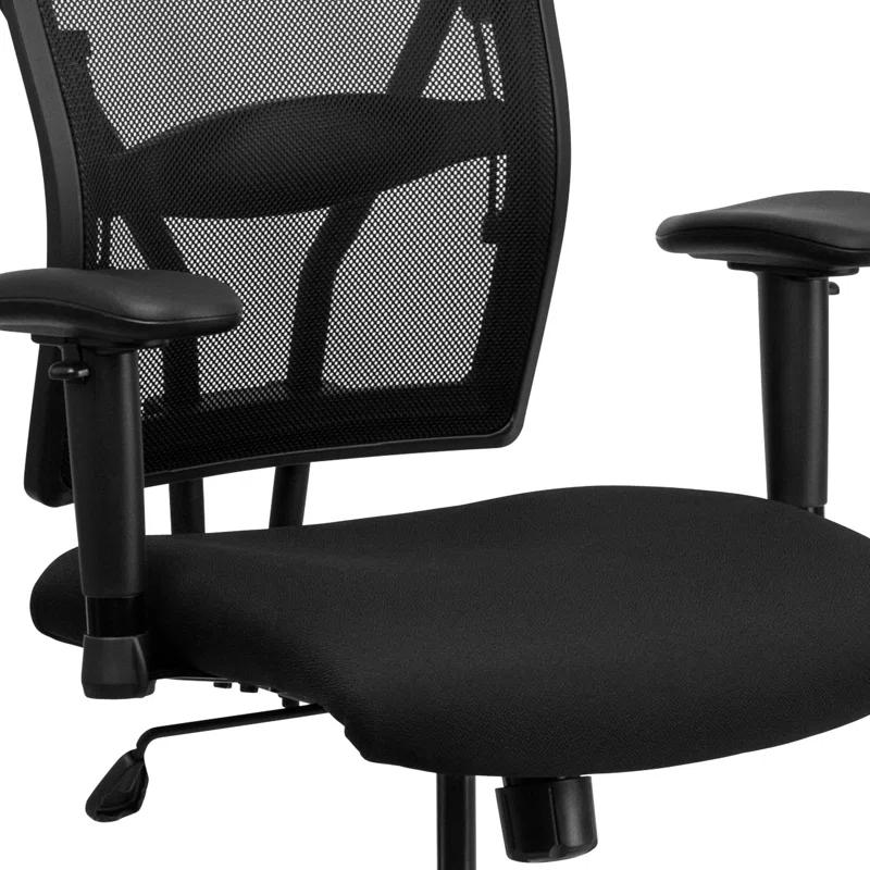Flash Furniture Hercules Big & Tall 400 lb. Rated Mesh Ergonomic Drafting Chair w/ Adjustable Arms