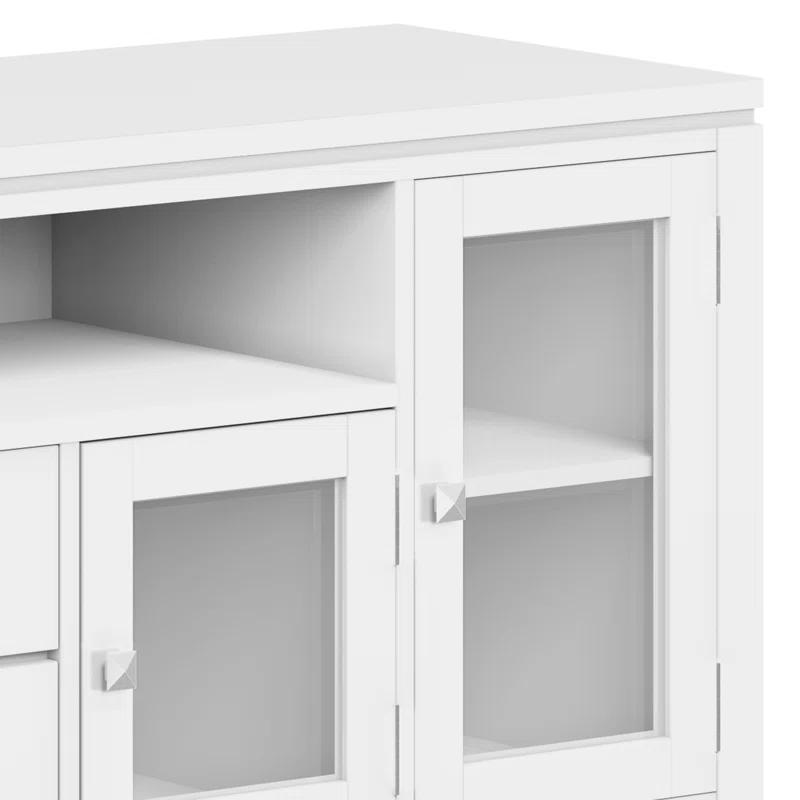 Simpli Home Cosmopolitan SOLID WOOD 72 inch Wide TV Media Stand For TVs up to 80 inches