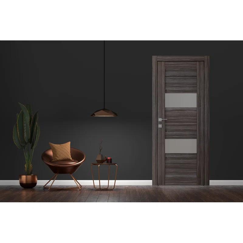 Belldinni Vita DIY-FRIENDLY Paneled Manufactured Wood and Glass Prefinished Standard Door