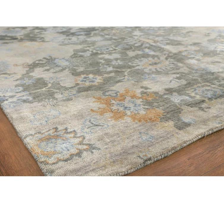 EXQUISITE RUGS Essex Wool Damask Indoor Rug