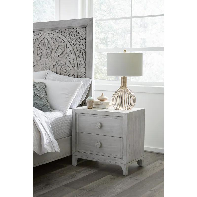 Bungalow Rose Tovoris 28'' W Solid Wood Nightstand