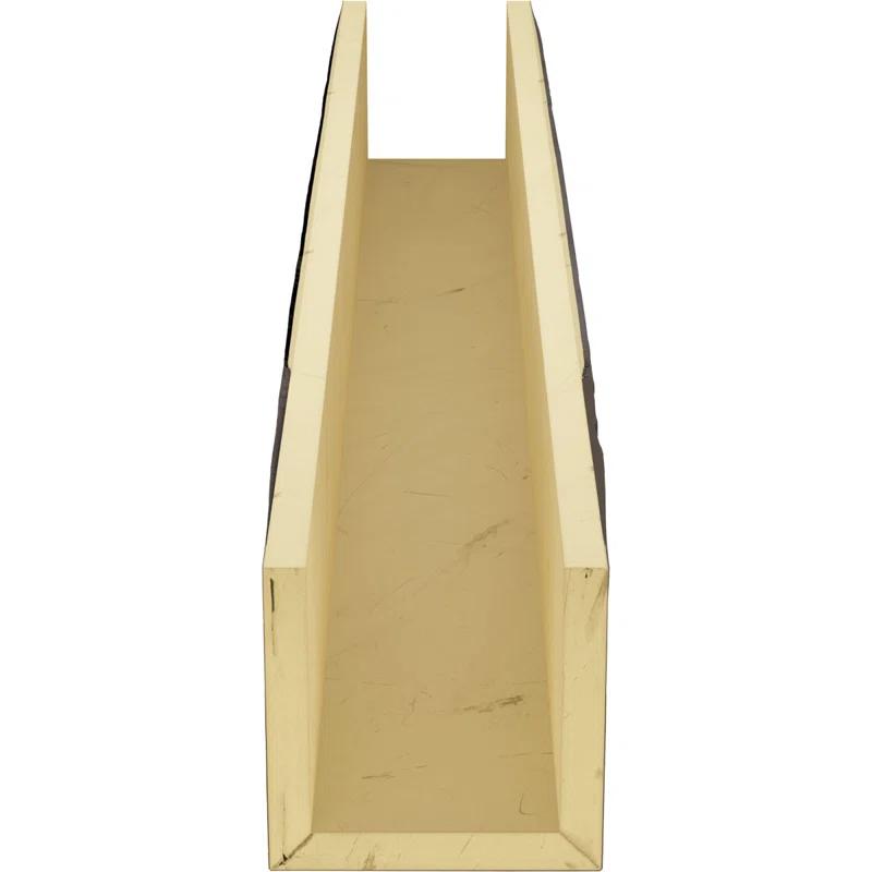 Ekena Millwork Hand Hewn Timberthane Faux Wood 3-Sided Ceiling Beam (U-beam)