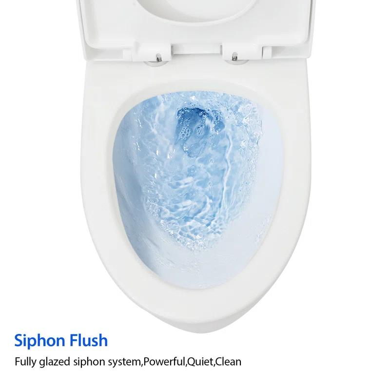 Sarlai S-MT112TD Sarlai 1.6 Gallons GPF Elongated Comfort Height Floor Mounted One-Piece Toilet (Seat Included)