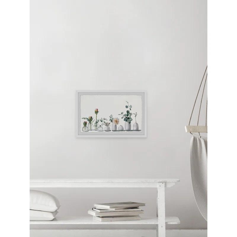 Parvez Taj 'White Simplicity' Framed Print