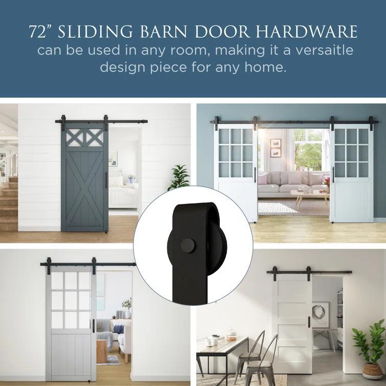National Hardware 72" Designer Interior Barn Door Kit with Soft Close