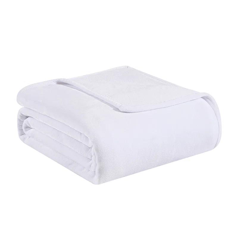 Tommy Bahama Home Tommy Bahama Solid Ultra Soft Plush Reversible Blanket