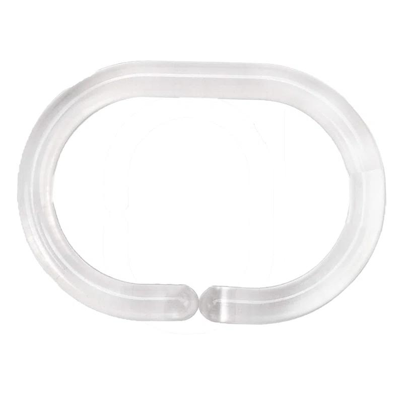 Evideco Solid Plastic Shower Curtain Hooks Rings & Reviews | Wayfair