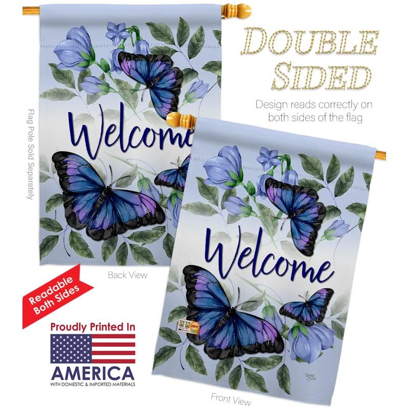 Breeze Decor Double Sided 40'' H x 28'' W Polyester House Flag