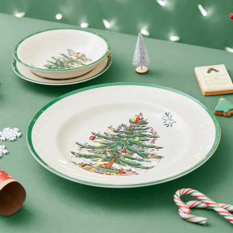 Spode Christmas Tree Dinner Plates (Set of 4)