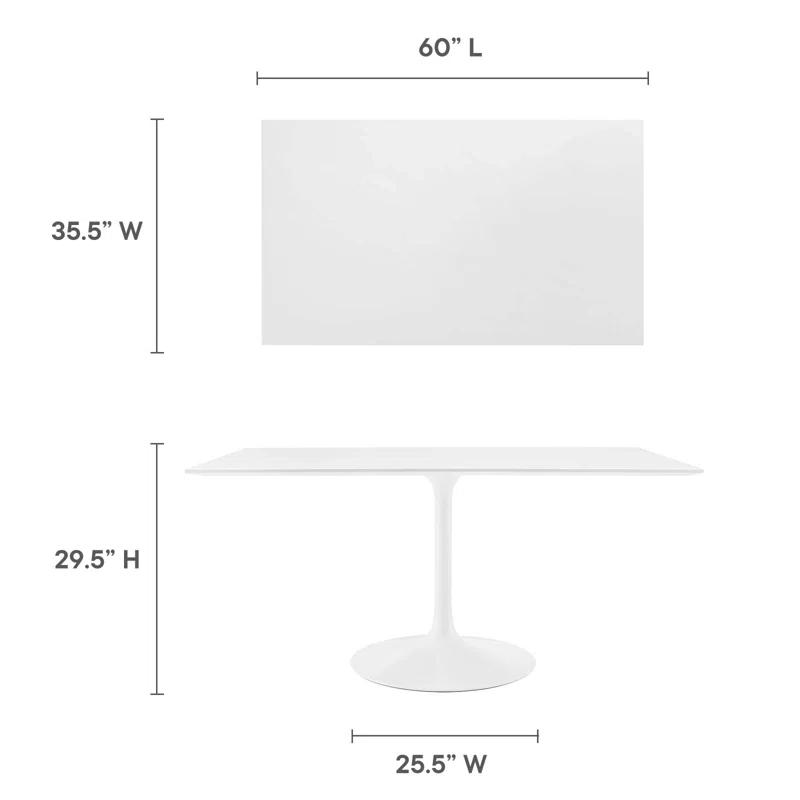 Modway Modway Lippa 60" Rectangle Dining Table