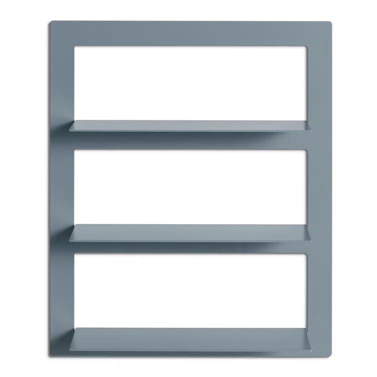 Blu Dot Shwall 3 Piece Powder Coated Metal Tiered Shelf