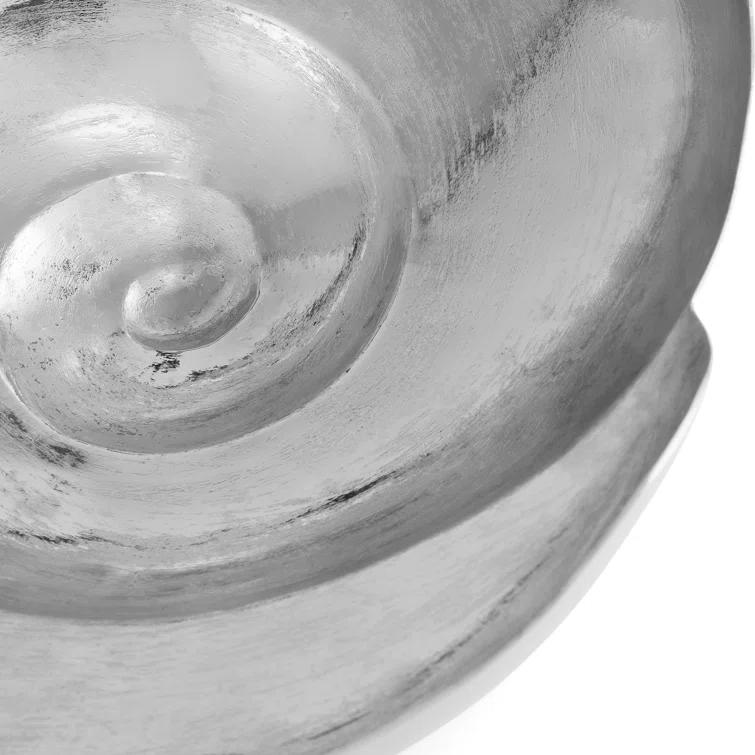 Michael Aram Large Silver Nautilus Shell Decorative Bowl