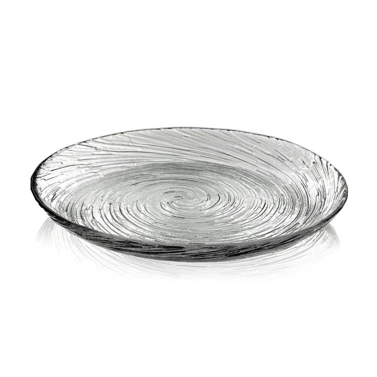 Wrought Studio™ Lyalya Glass Salad Plate Set of 12 (Set of 12)