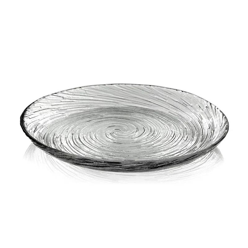 Wrought Studio™ Lyalya Glass Salad Plate Set of 12 (Set of 12)