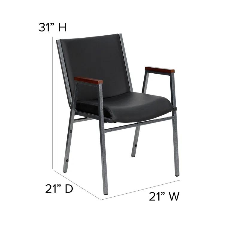 Offex Aliya Heavy Duty Stack Chair with Arms
