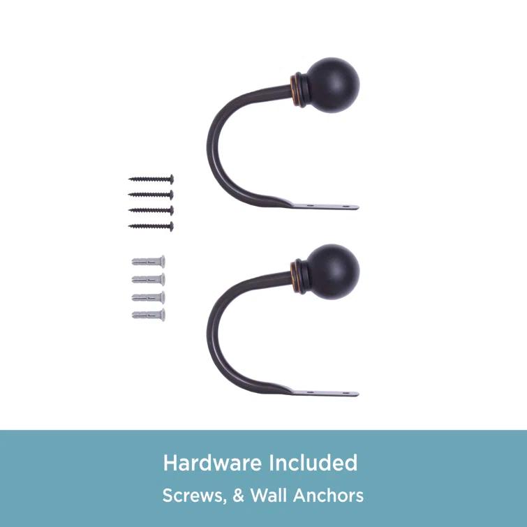 Kenney Kenney Decorative Ball Holdbacks For Curtains And Drapes (Set of 2)