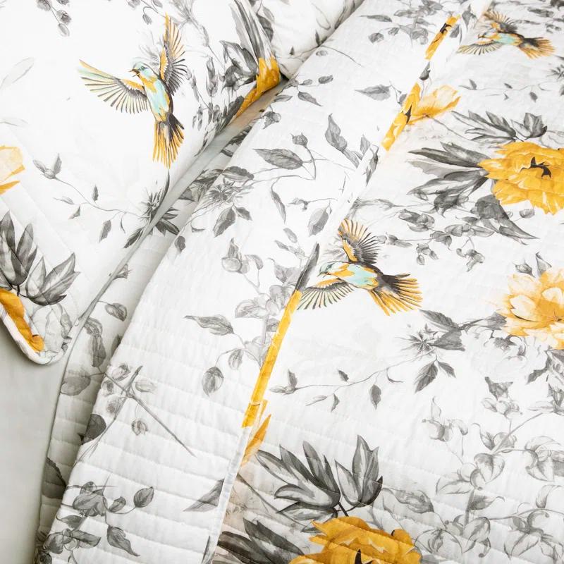 Lush Decor Floral Reversible Quilt Set