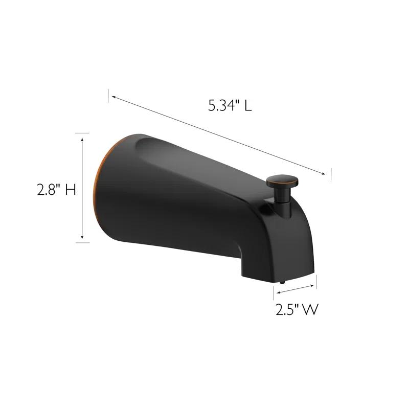 Wall Mounted Tub Spout with Diverter