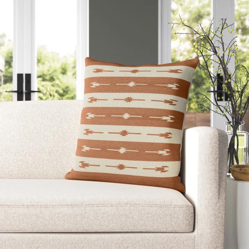Estela Striped Cotton Throw Pillow