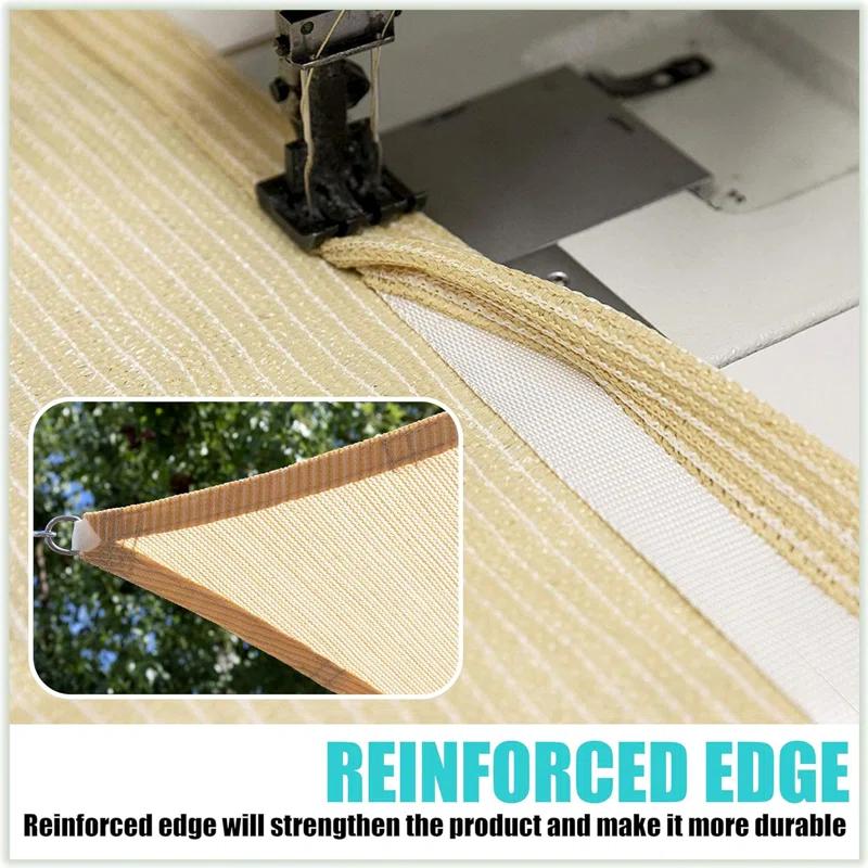Amgo Amgo Triangle Sun Shade Sail with Hardware Kit