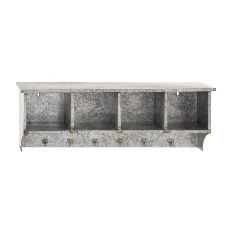 Birch Lane™ 6 - Hook Wall Mounted Coat Rack in Gray & Reviews | Birch Lane