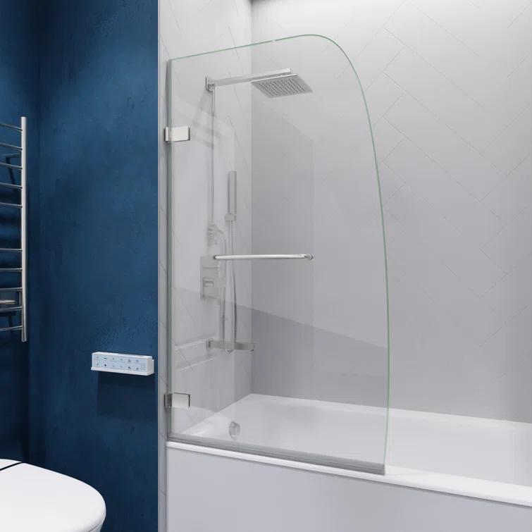 Consort 72" H Hinged Frameless Shower Door