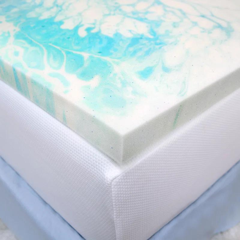 BioPEDIC 2'' Gel Memory Foam Mattress Topper