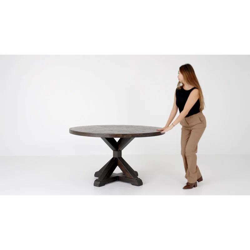 Bianca Round Solid Wood Dining Table