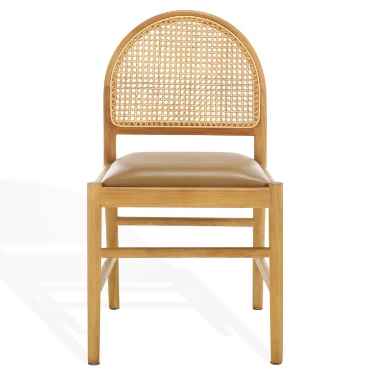 Safavieh Couture Laylie Leather Upholstered Dining Chair | Perigold