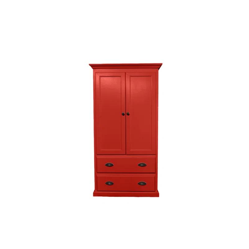 Red Barrel Studio® Conda Solid Wood Armoire
