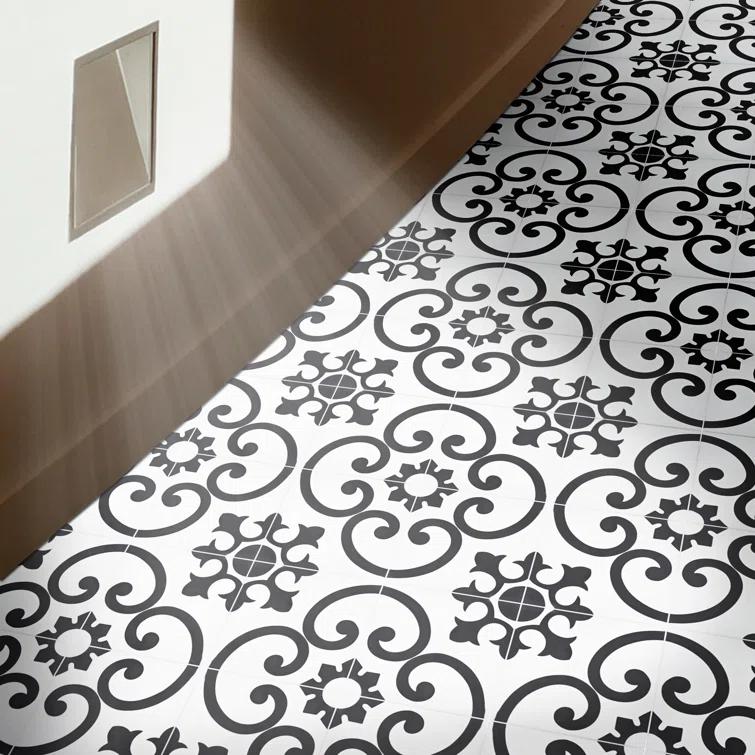 Moroccan Mosaic Orika 8" x 8" Cement Patterned Wall & Floor Tile