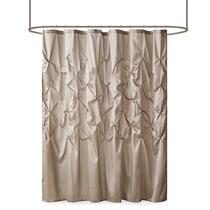 Madison Park Laurel Tufted Semi-Sheer Shower Curtain
