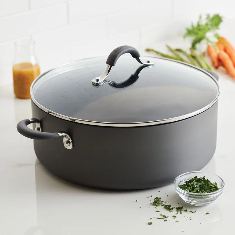 Circulon Radiance Hard-Anodized Aluminum Nonstick Wide Stockpot