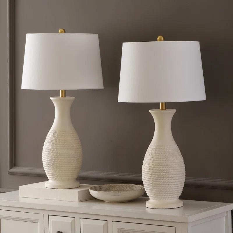 Ophelia & Co. Plath Resin Table Lamp (Set of 2)