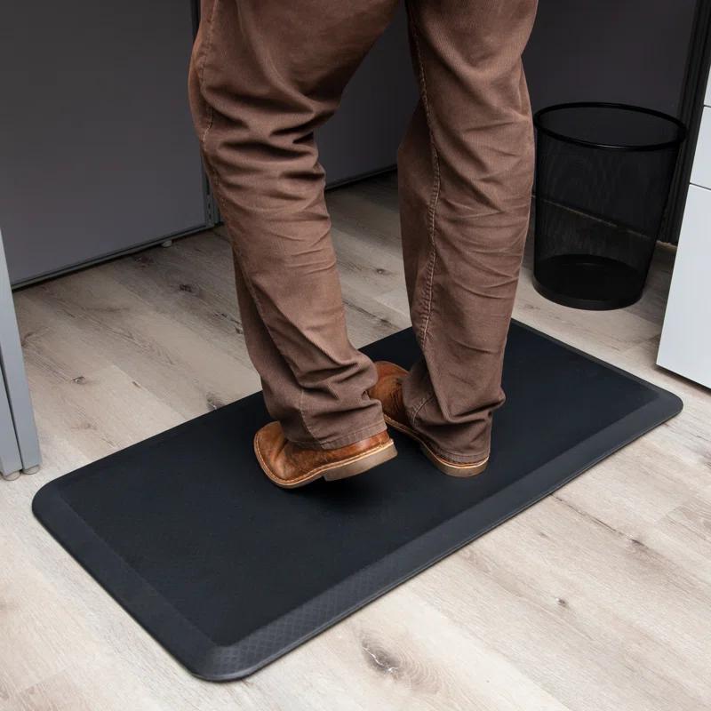 Mind Reader Mind Reader Anti Fatigue Kitchen Mat, Standing Desk Mat, Cushioned Mat, Office, Kitchen, Rubber, 39.5 x 20.25 x 0.75
